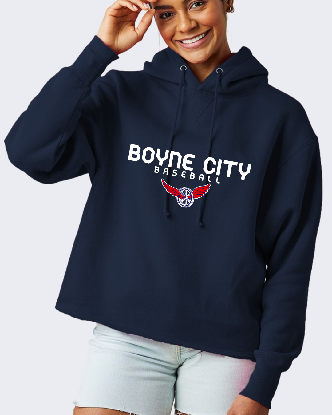 Enza® 31379 Ladies Heavyweight Boxy Pullover Hood
