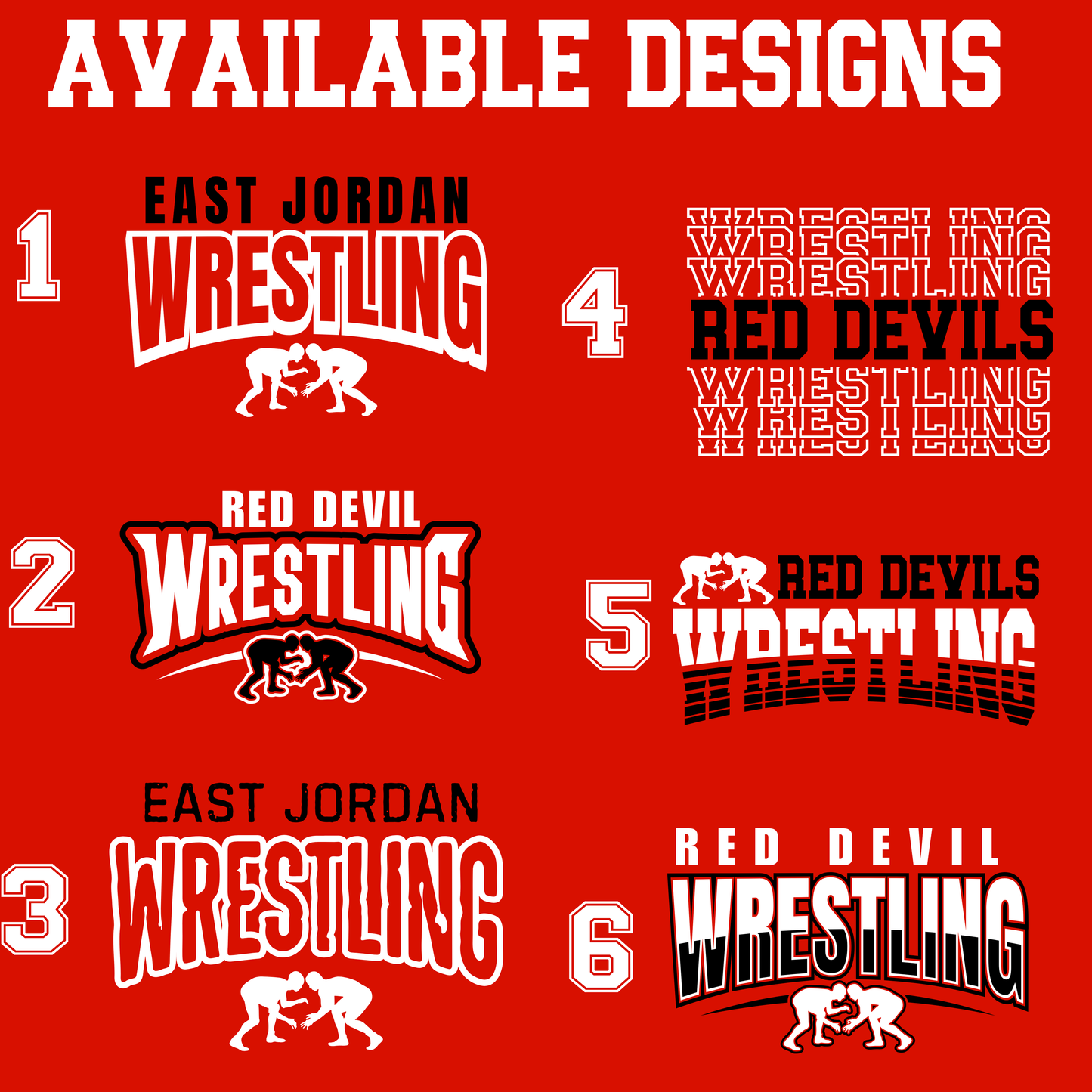 East Jordan Wrestling: Performance Tee Shirt