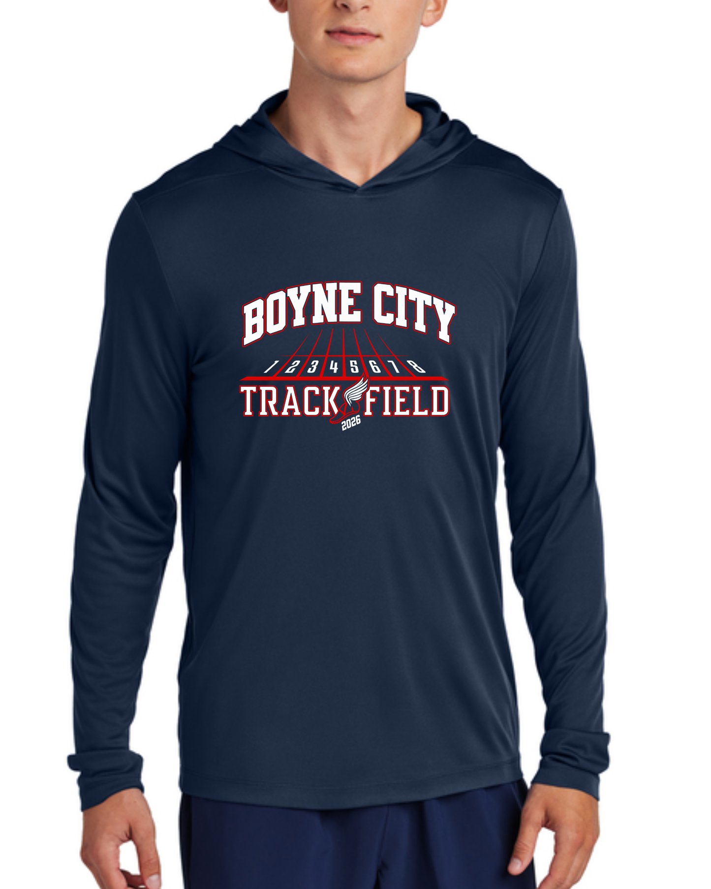 Port & Co™ Performance Pullover Hooded Tee