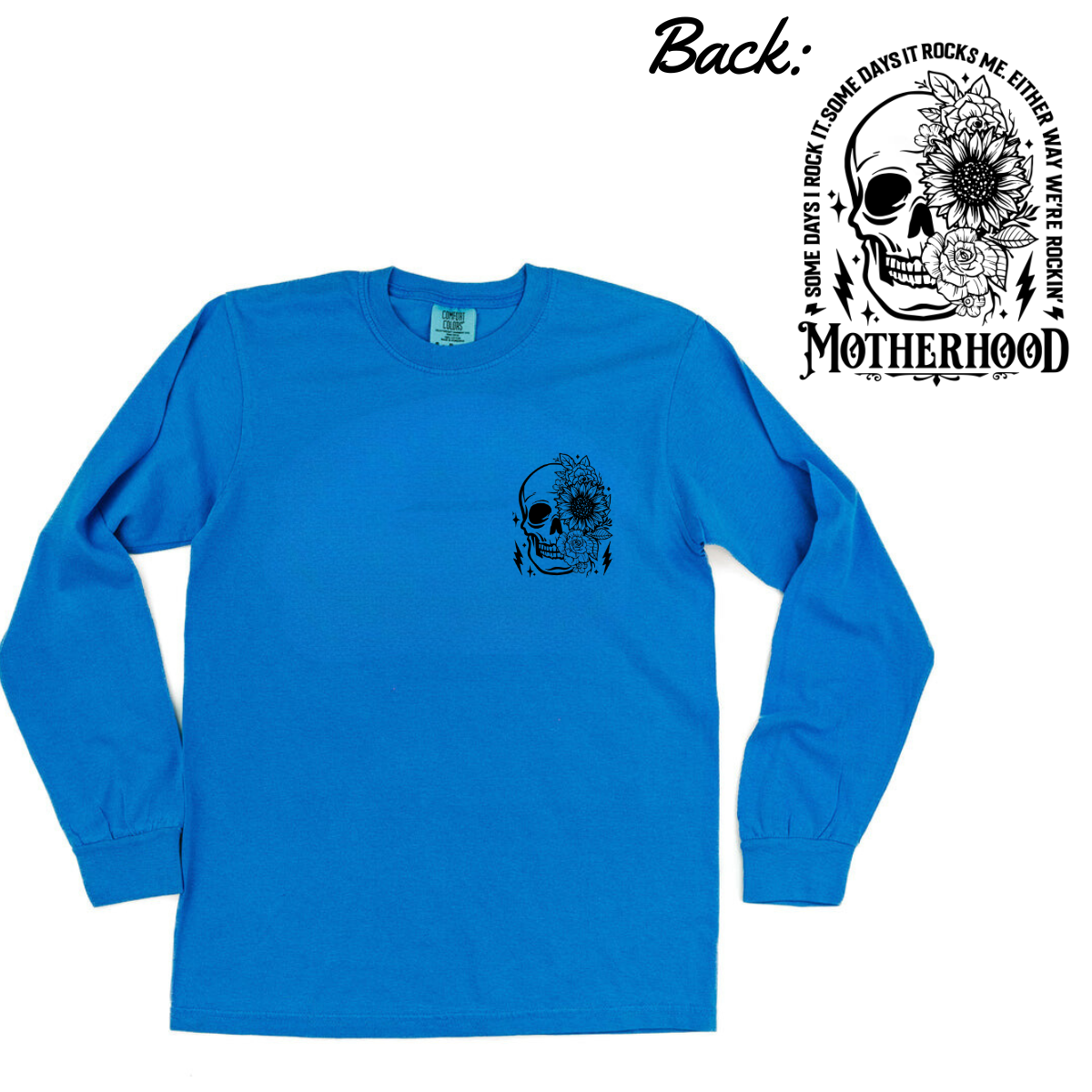 Motherhood Comfort Colors Long Sleeve