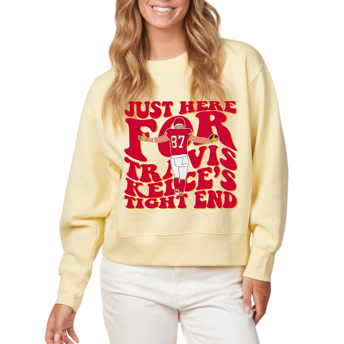 Ladies Boxy Chiefs Crewneck