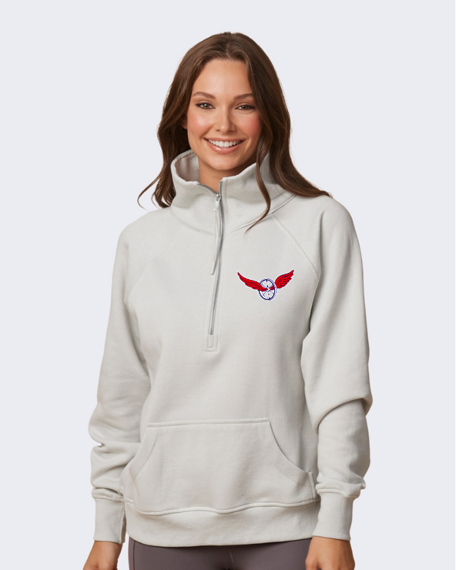 Enza® 31179 Ladies Boxy Half Zip Fleece