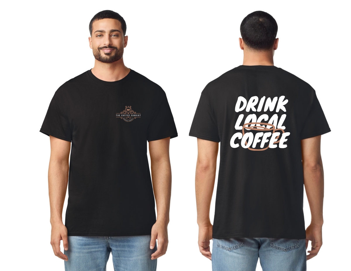 Drink Local Coffee, with Logo