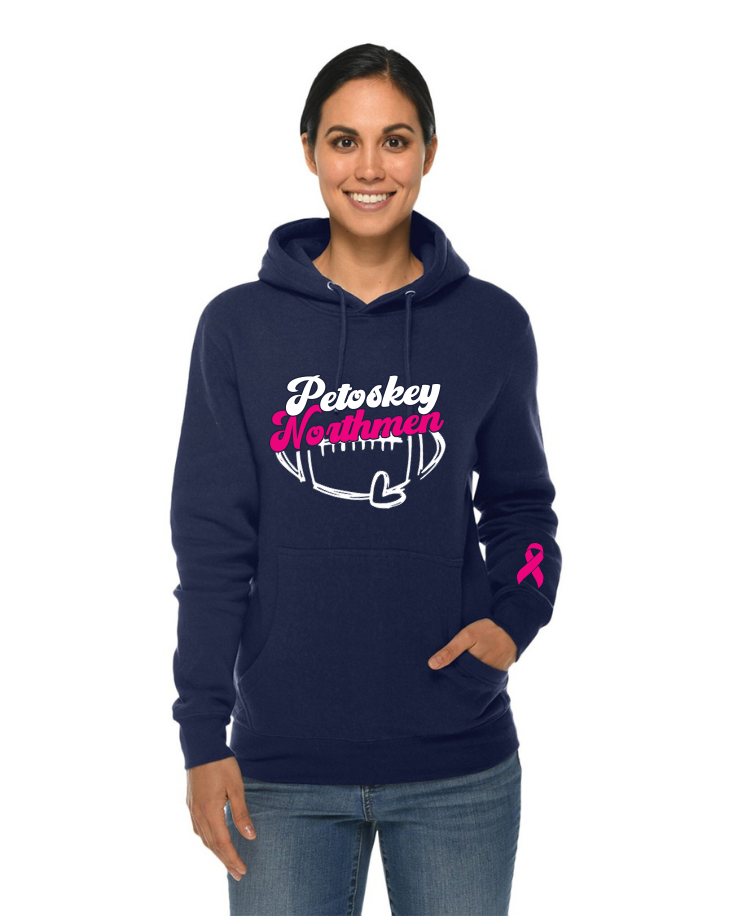 Petoskey Pink Game: Heart Hooded Sweatshirt