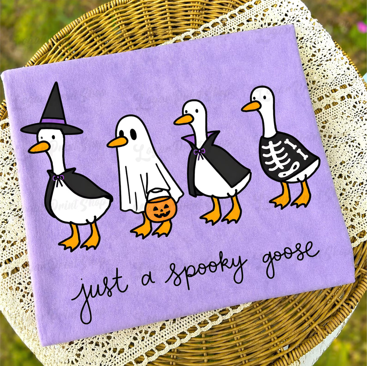 Just a Spooky Ghost Comfort Colors Tee