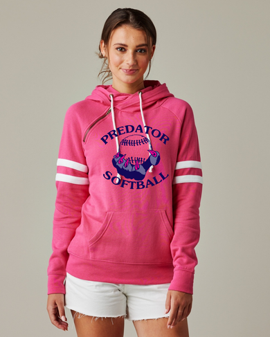 Petoskey Predators Ladies Varsity Fleece Double Hood Pullover