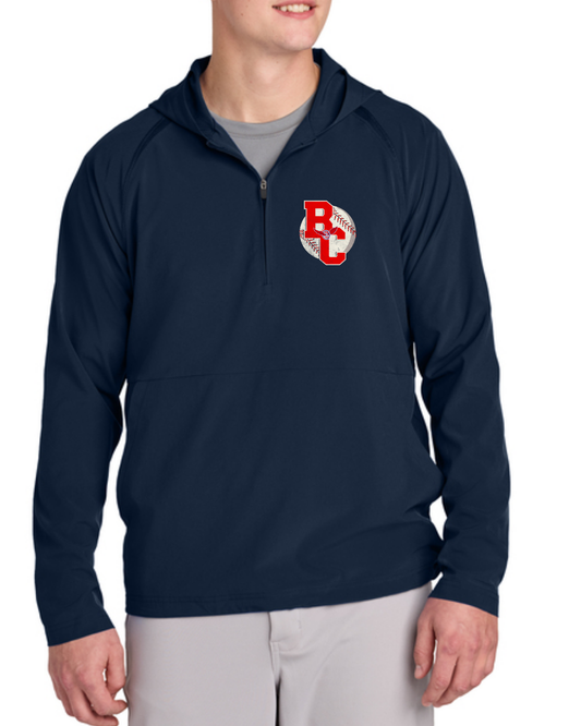 Sport-Tek® Repeat 1/2-Zip Long Sleeve Hooded Jacket