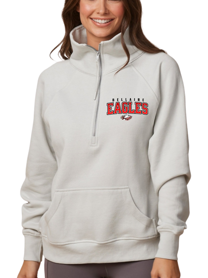 Bellaire Eagles:  Enza® 31179 Ladies Boxy Half Zip Fleece
