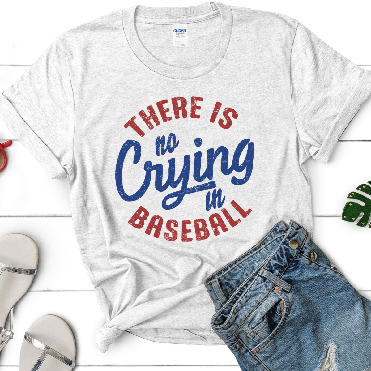 There's No Crying In Baseball Tee