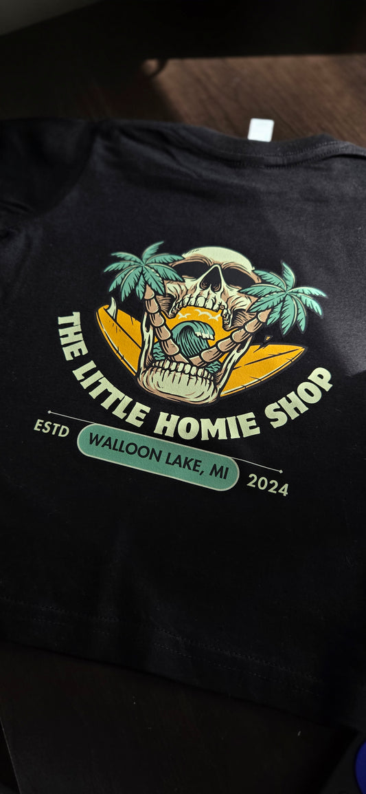 Little Homie Originals: Palm Tree Skull Tee