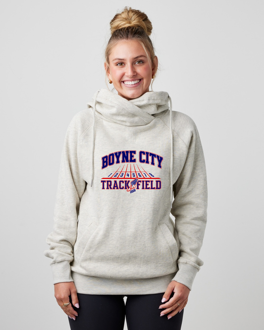 Enza® 32979 Ladies Classic Fleece Funnel Neck Pullover Hood