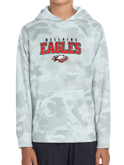 Bellaire Eagles: Digital Hex Camo Performance Hooded Sweatshirt