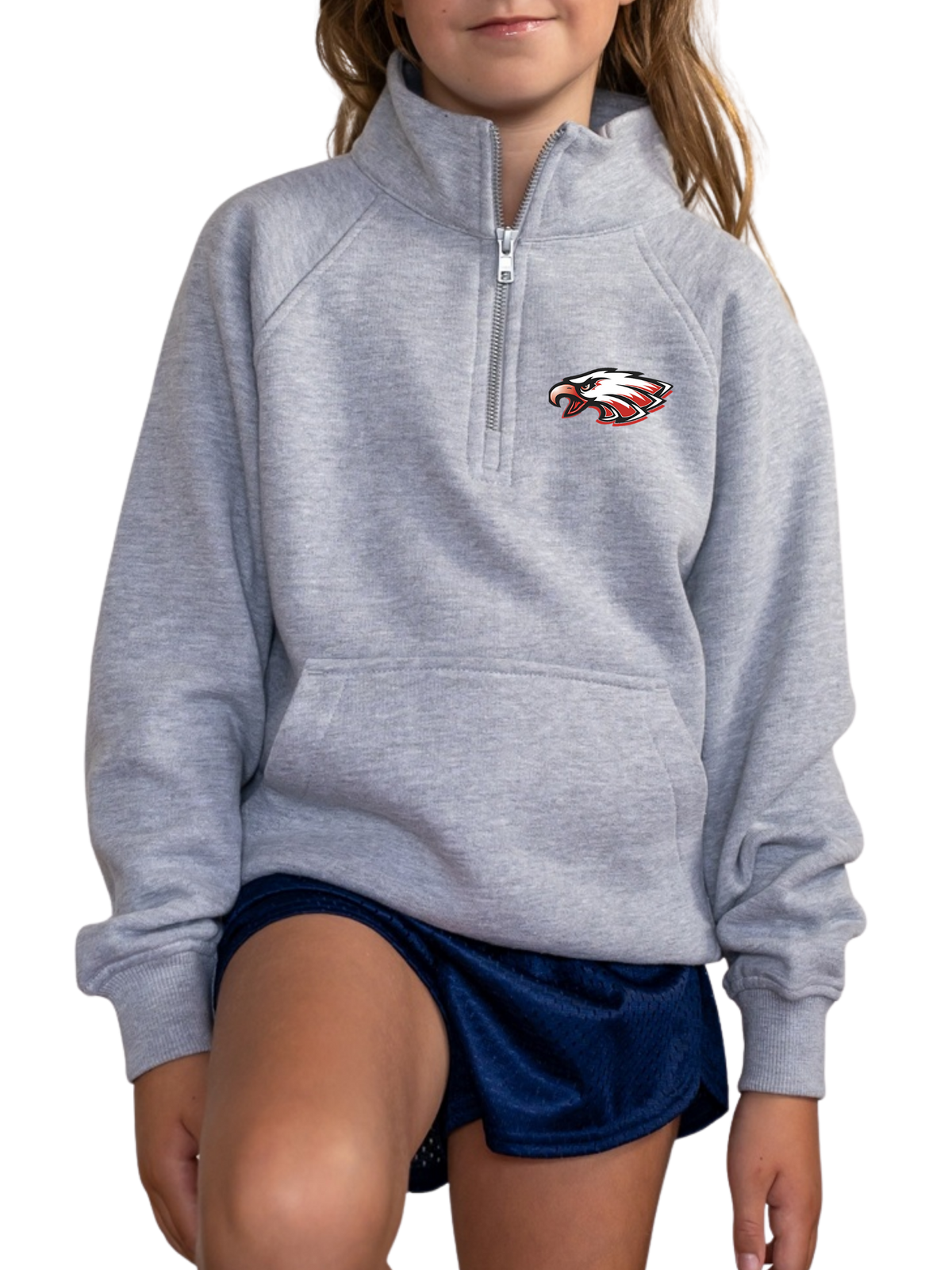 Bellaire Eagles: Enza® 91179 Youth Boxy Half Zip Fleece