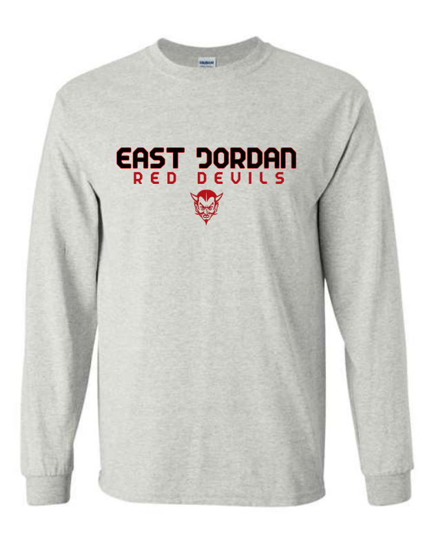 East Jordan Red Devils Toddler/ Youth Long Sleeve Shirt