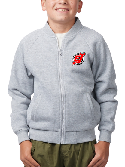 East Jordan Wrestling: Enza® 90079 Youth Full Zip Fleece Bomber Jacket