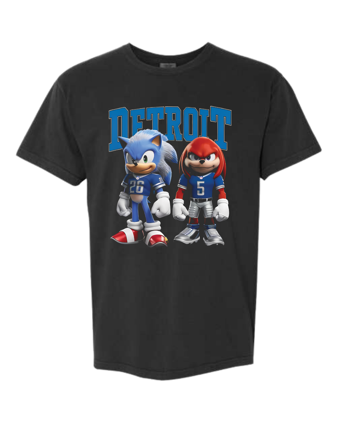 Detroit Hedgehog Echidna Football Comfort Colors Tee