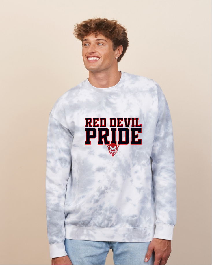 East Jordan Enza® 98279 Adult Tie Dye Fleece Crew