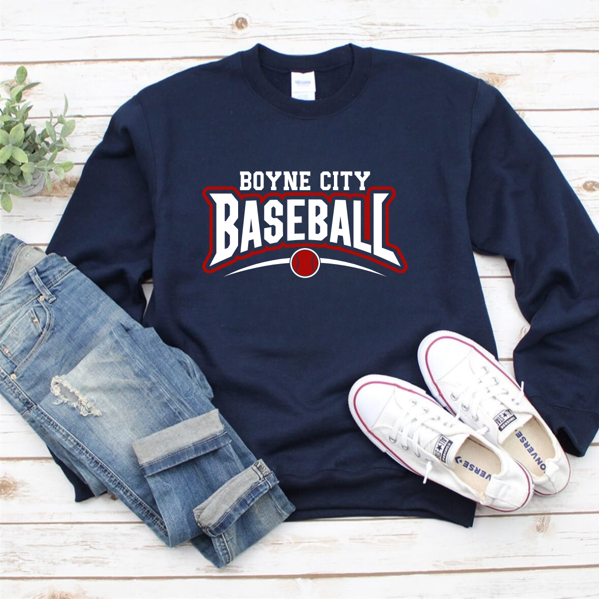 Baseball Crewneck: Youth/Adult
