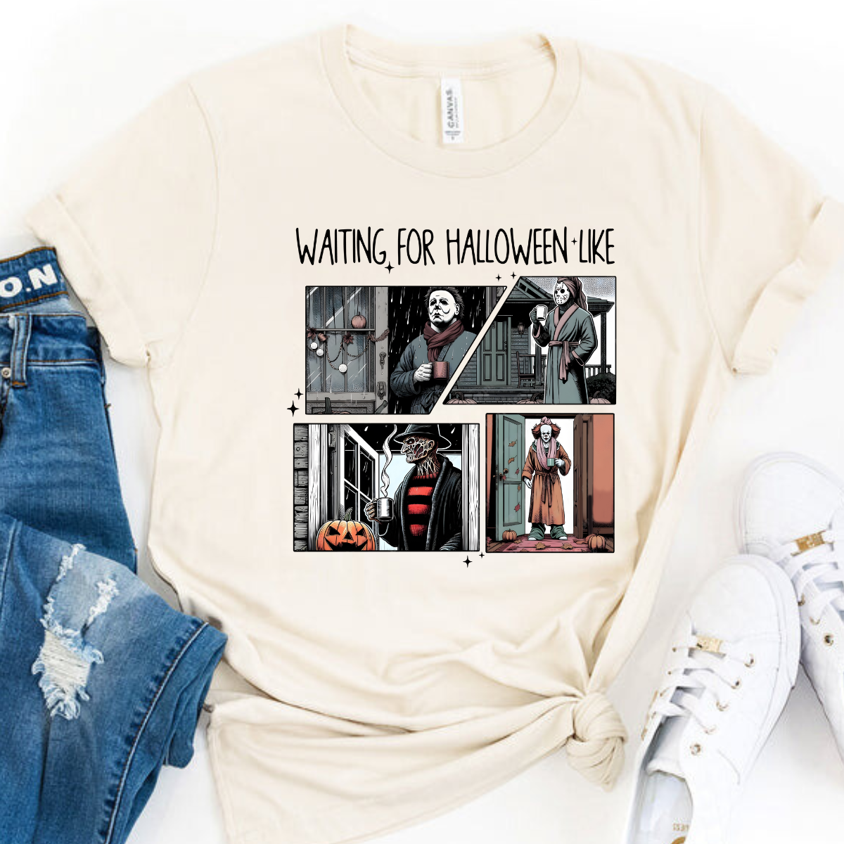 Waiting for Halloween Bella and Canvas Tee