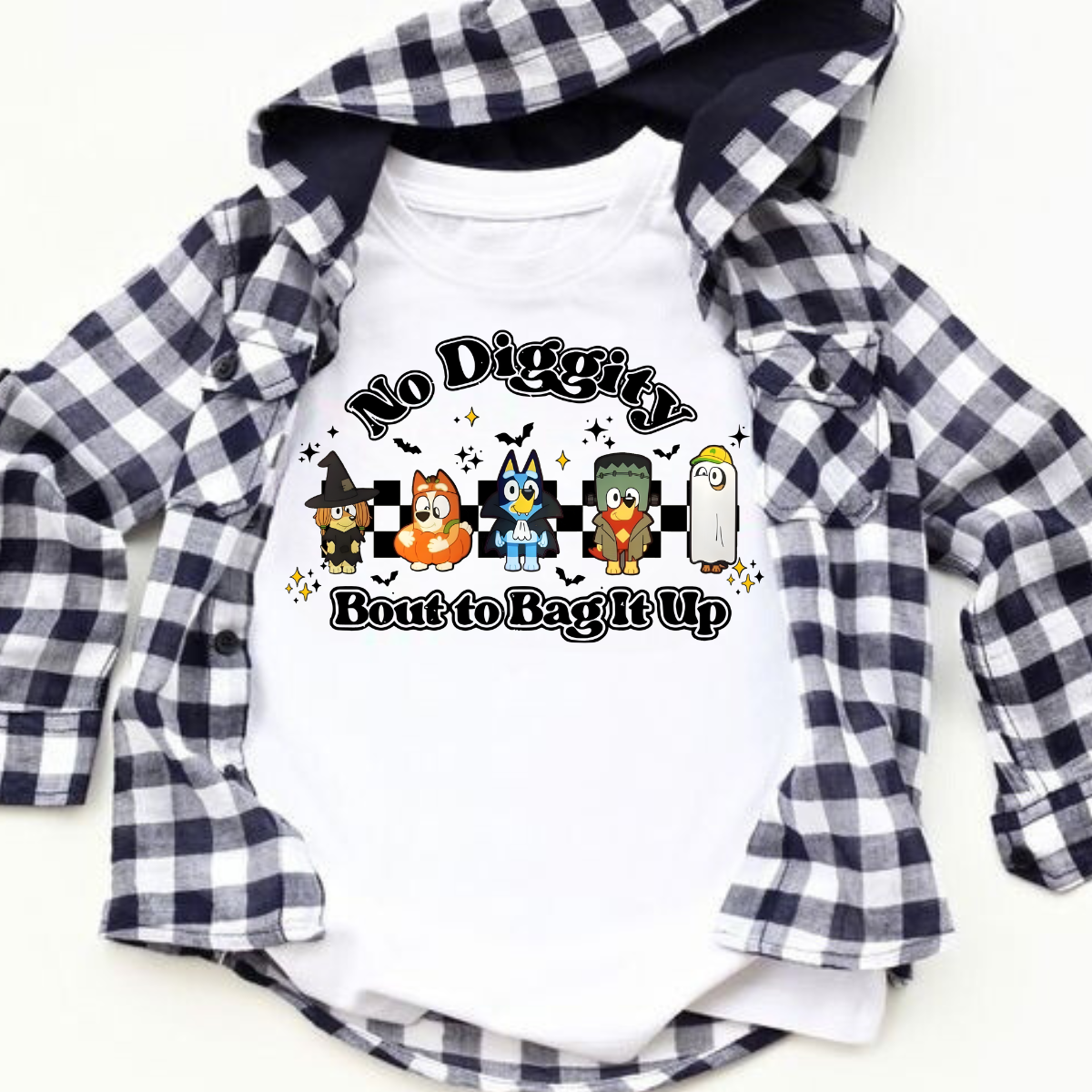 No Diggity Bout to Bag it Up, Bluey Bella + Canvas Tee