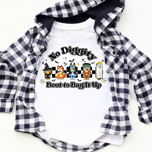 No Diggity Bout to Bag it Up, Bluey Bella + Canvas Tee