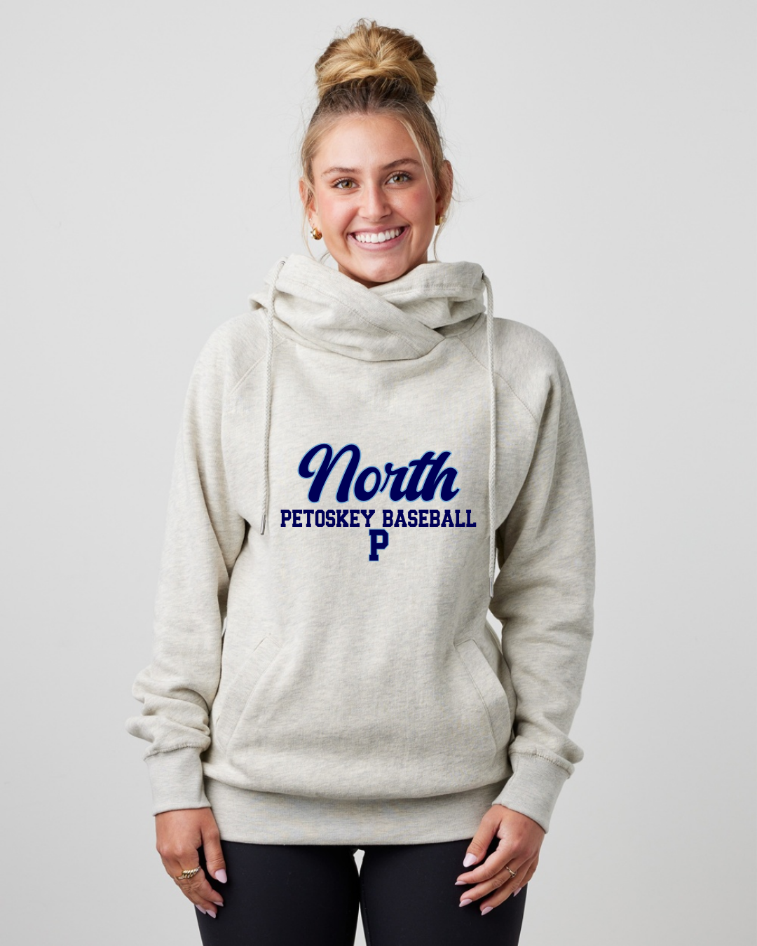 Enza® 32979 Ladies Classic Fleece Funnel Neck Pullover Hood