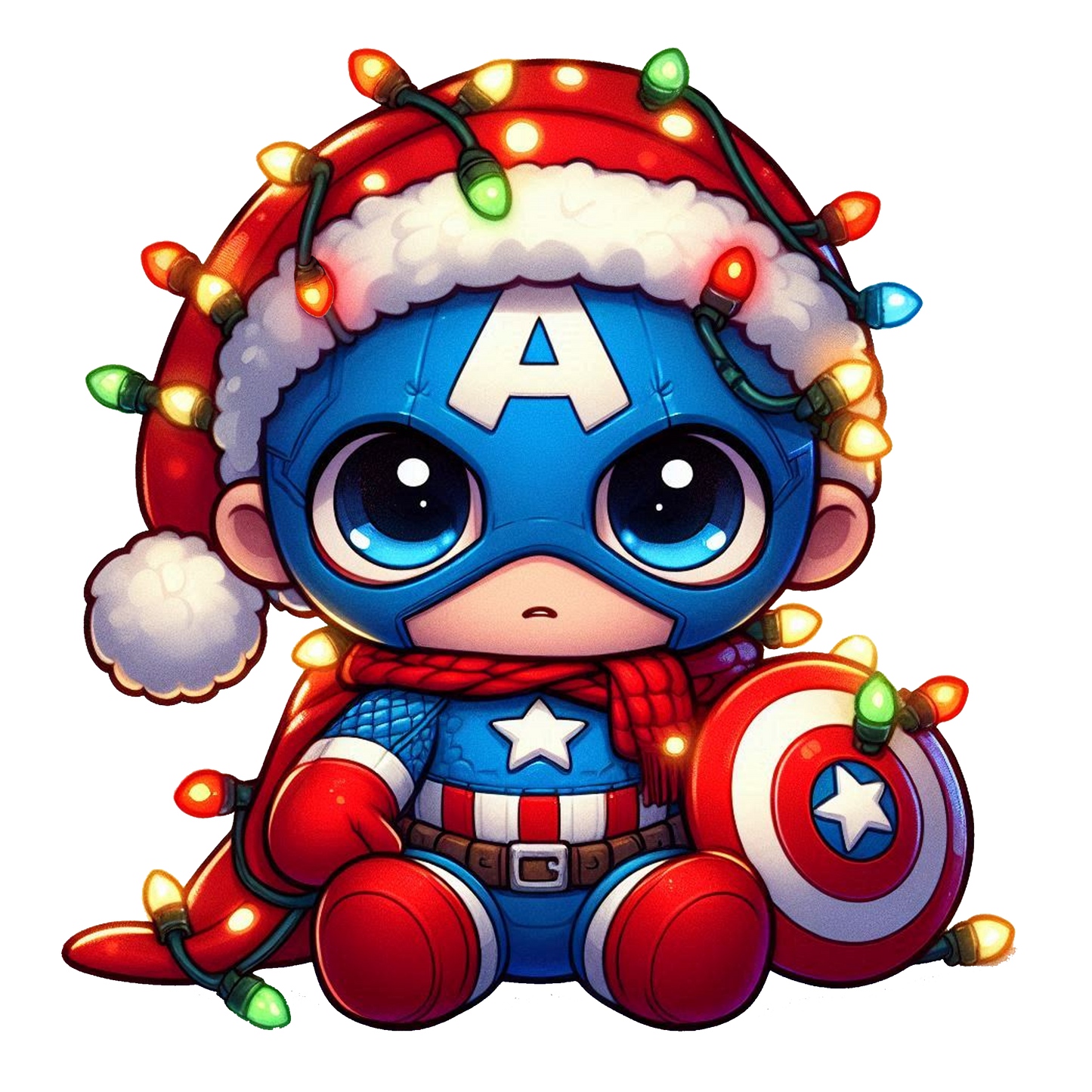 Superhero Christmas Cartoon Tee