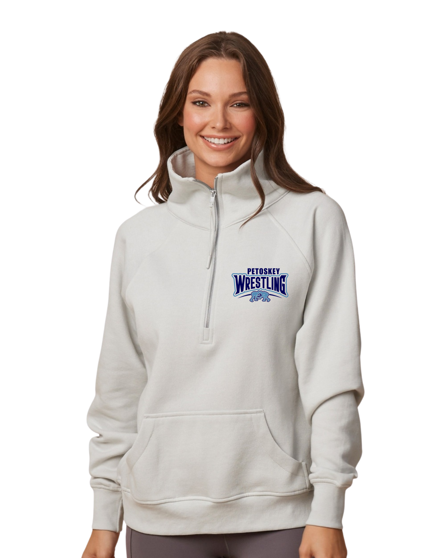 Petoskey Wrestling Women's Boxy 1/2 Zip