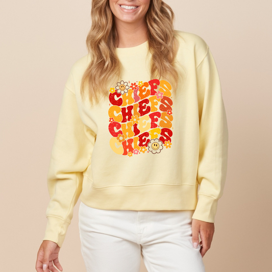 Ladies Boxy Chiefs Crewneck