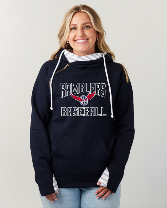 Enza® 38379 Ladies Stripe Double Hood Pullover