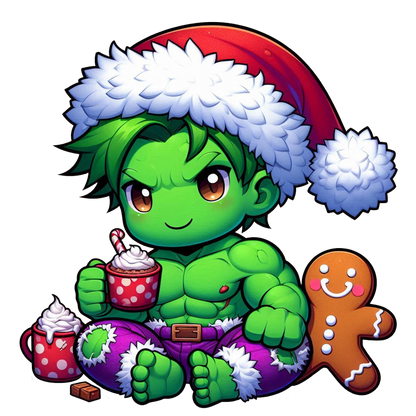 Superhero Christmas Cartoon Tee