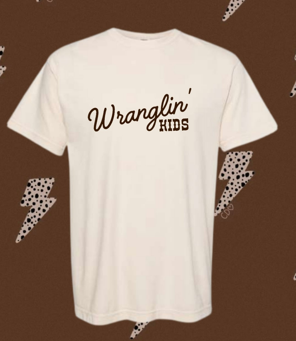 Wranglin' Kids Comfort Colors Tee