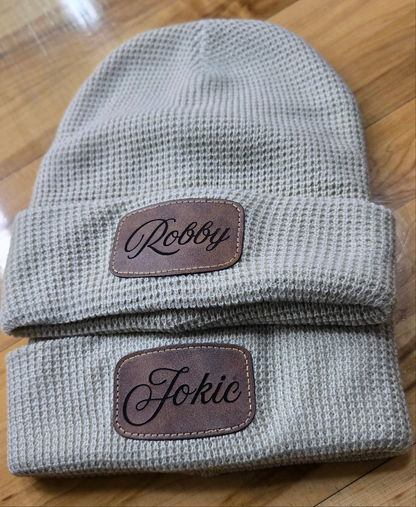 Customized Waffle Knit Beanie