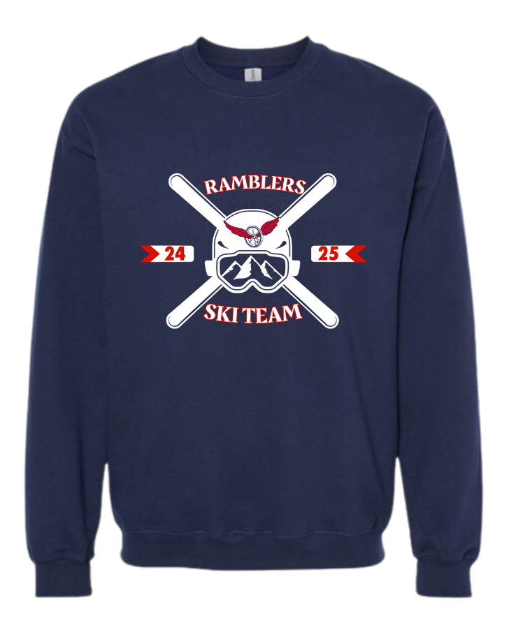 Ski Team Gildan Heavy Blend Crewneck Sweatshirt