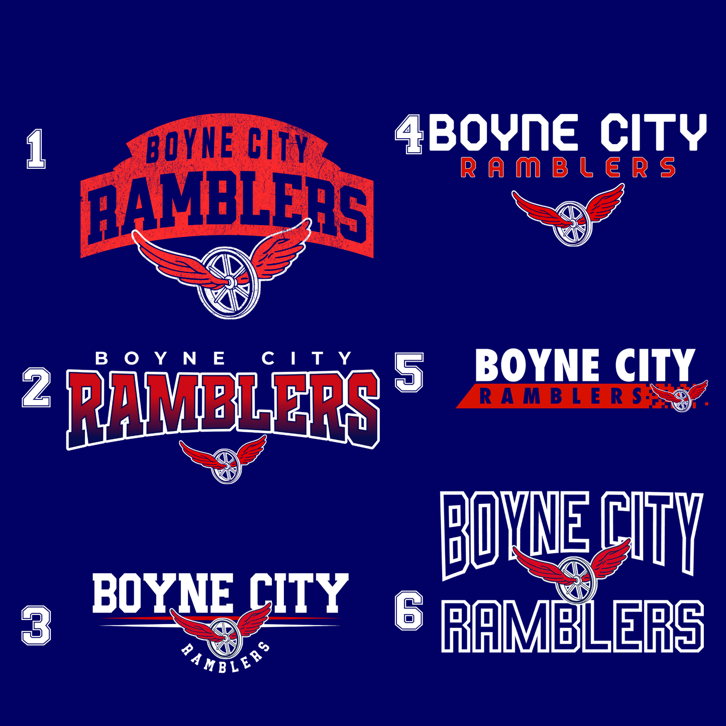 Boyne City Ramblers A4 Adult Cooling Performance 6" Short