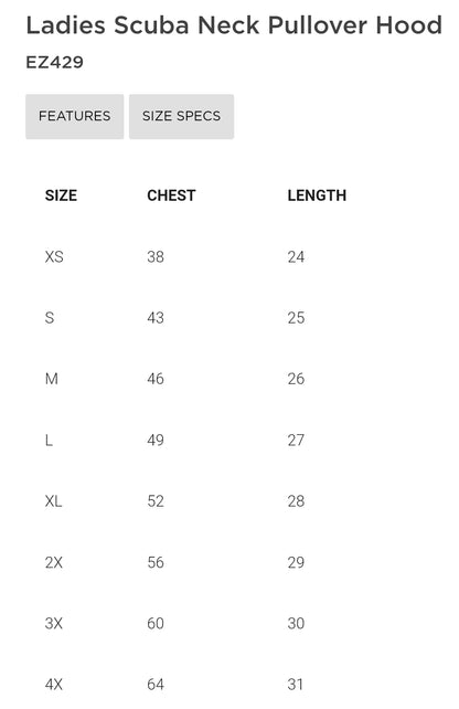 Enza Womens Scuba Neck Sweatshirt