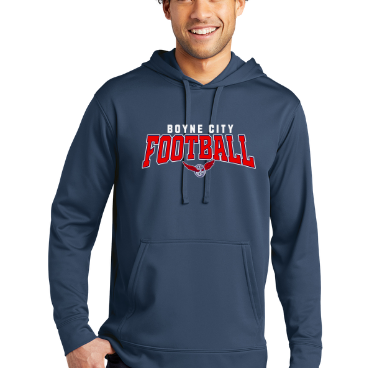 Boyne Football 100% Polyester Sport Performance Hoodie