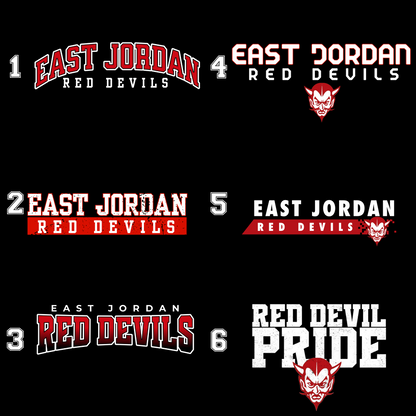 East Jordan Red Devils Toddler/ Youth Crewneck Sweatshirt