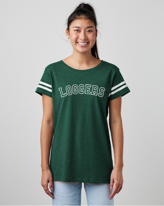 Boyne Falls: Ladies Jersey Football Tee