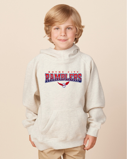 Boyne City Ramblers Youth Enza Scuba Neck Hooded Sweatshirt