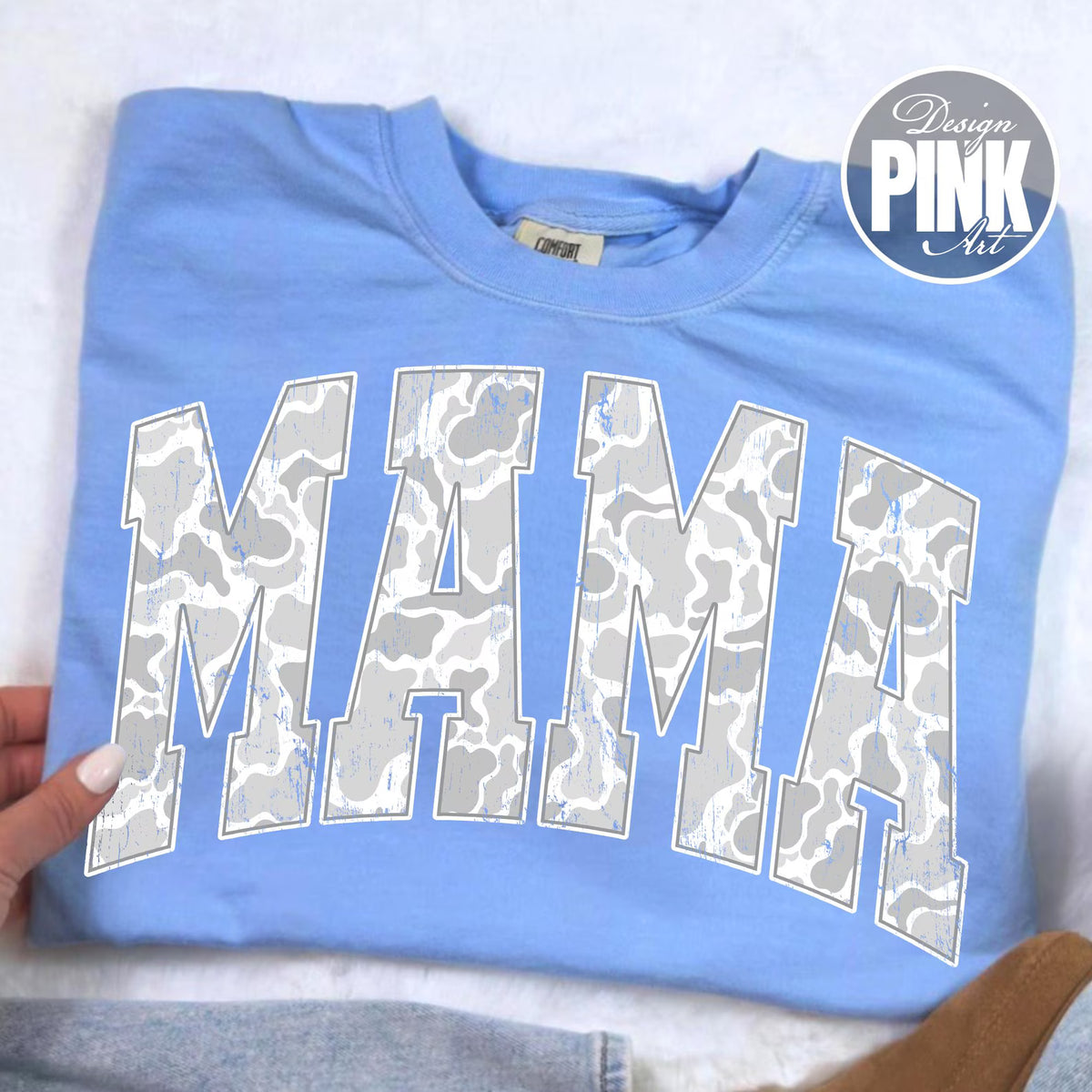 Mama Snow Camo Tee