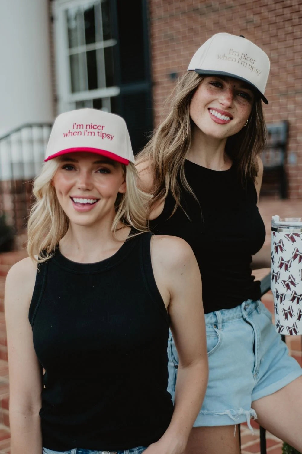 I'm Nicer When I'm Tipsy Vintage Trucker Hat for Women