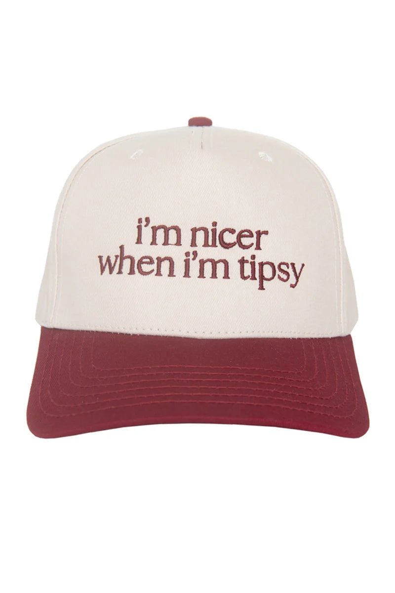 I'm Nicer When I'm Tipsy Vintage Trucker Hat for Women
