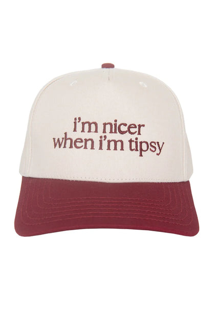 I'm Nicer When I'm Tipsy Vintage Trucker Hat for Women