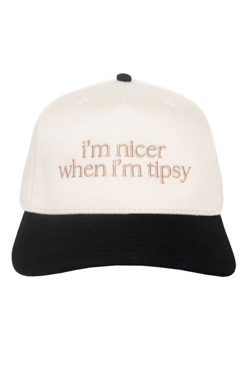 I'm Nicer When I'm Tipsy Vintage Trucker Hat for Women