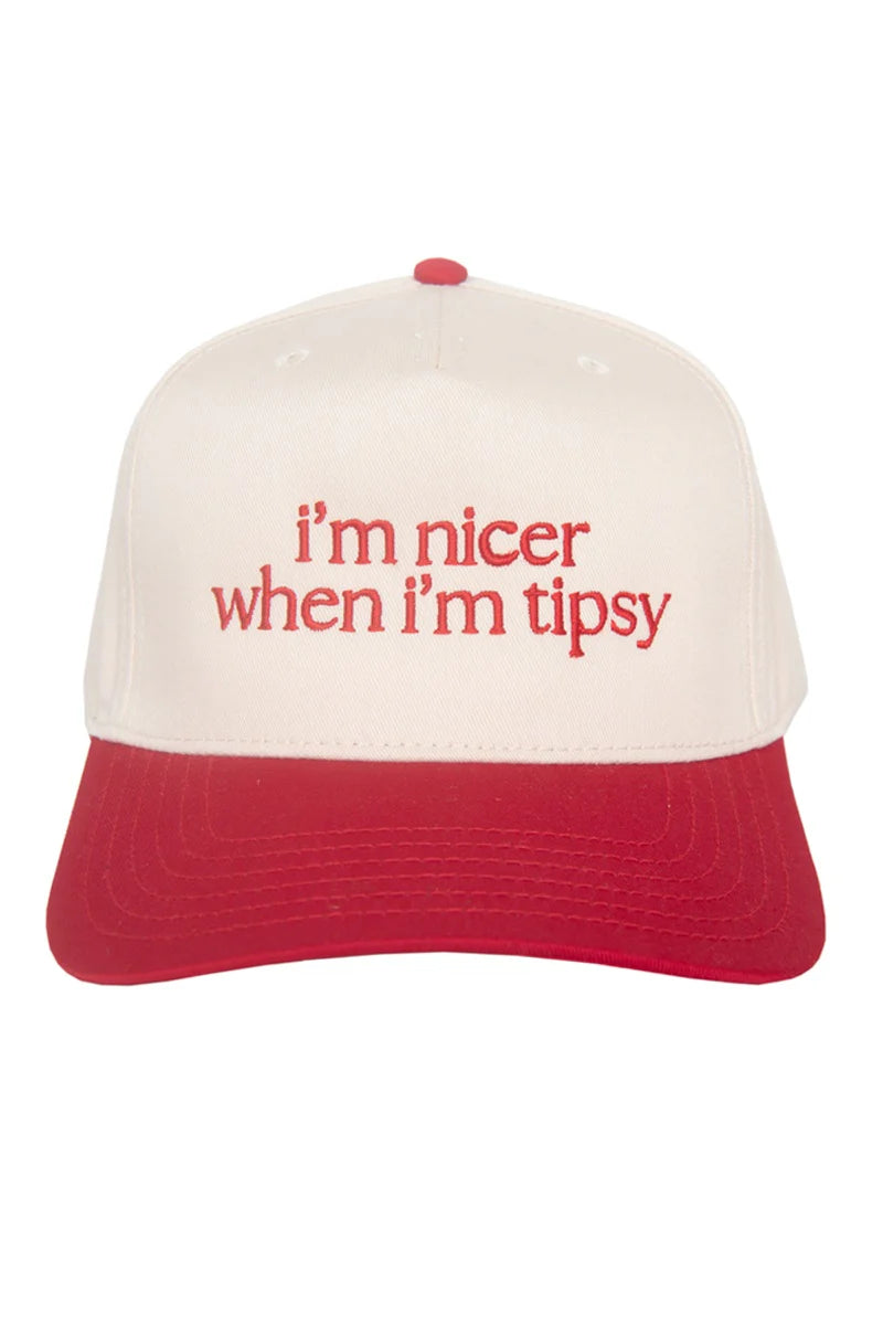 I'm Nicer When I'm Tipsy Vintage Trucker Hat for Women