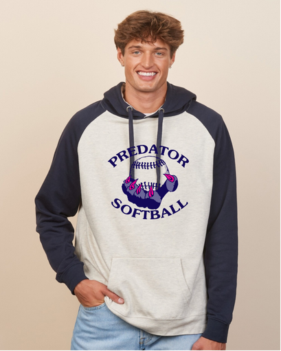Petoskey Predators Adult Colorblock Fleece Pullover Hood