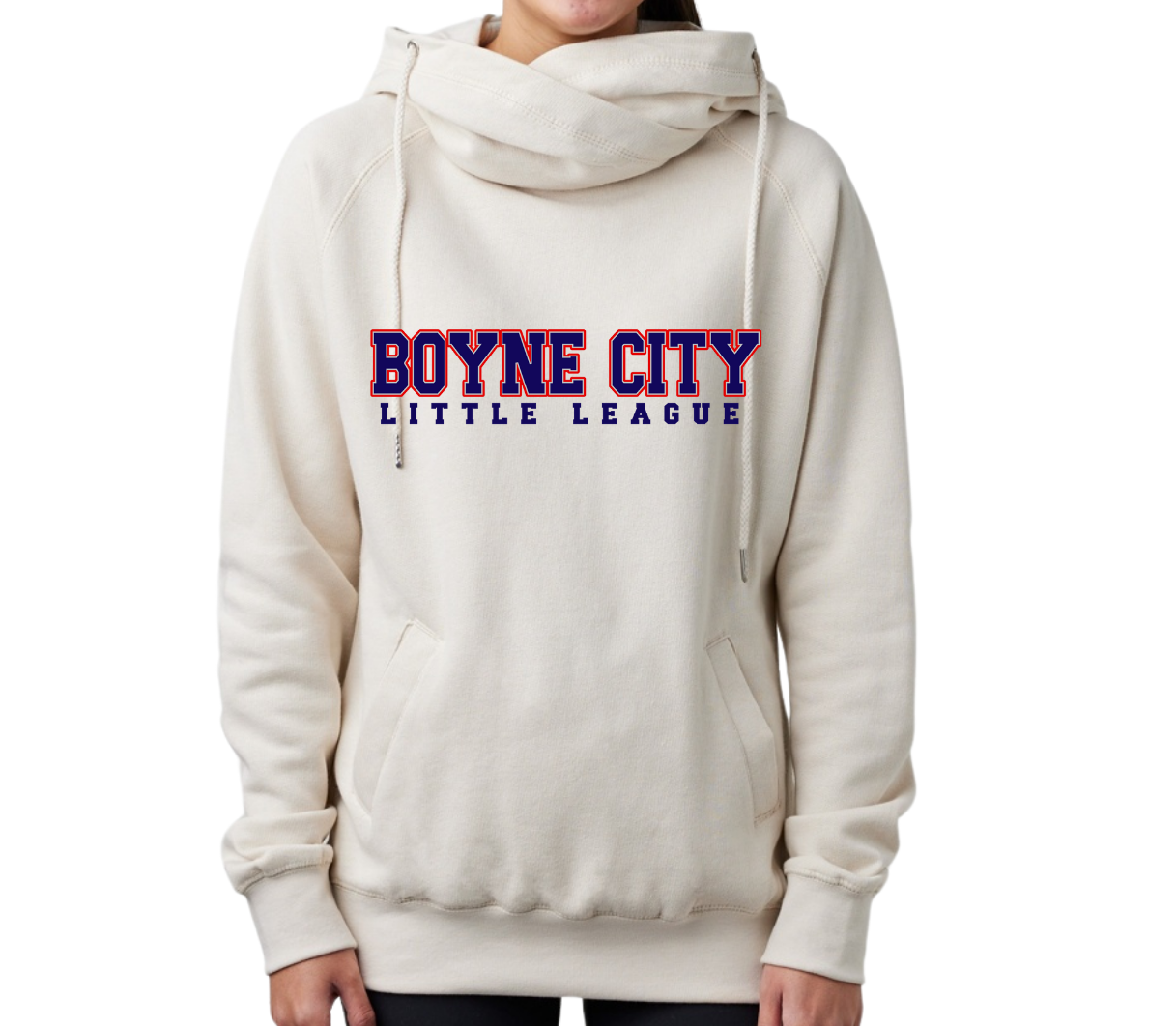 Enza Funnel Neck Hooded Sweatshirt