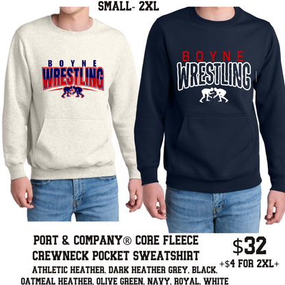 Wrestling: Crewneck with Pocket