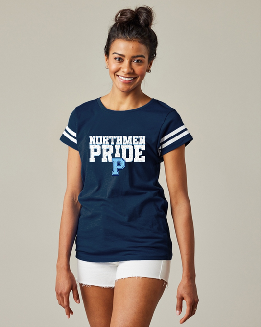 Petoskey Northmen  Enza® 14579 Ladies Jersey Football Tee